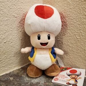 Plush - Toad 8 Inch (NEW) - Super Mario - Nintendo